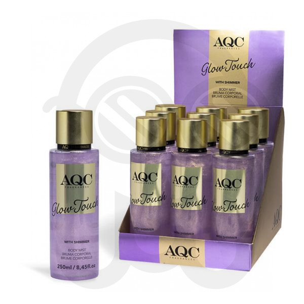 AQC FRAGRANCES SHIMMER MIST PURPLE GLITTER 250ML