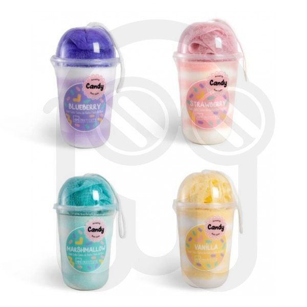 IDC INSTITUTE CANDY PACK 570gr BATH SALTS+SPONGE