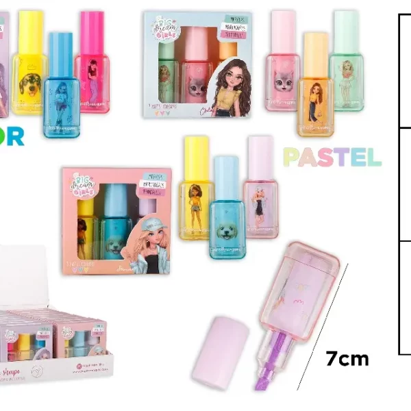 SUBRAYADOR FORMA PINTAUÑAS