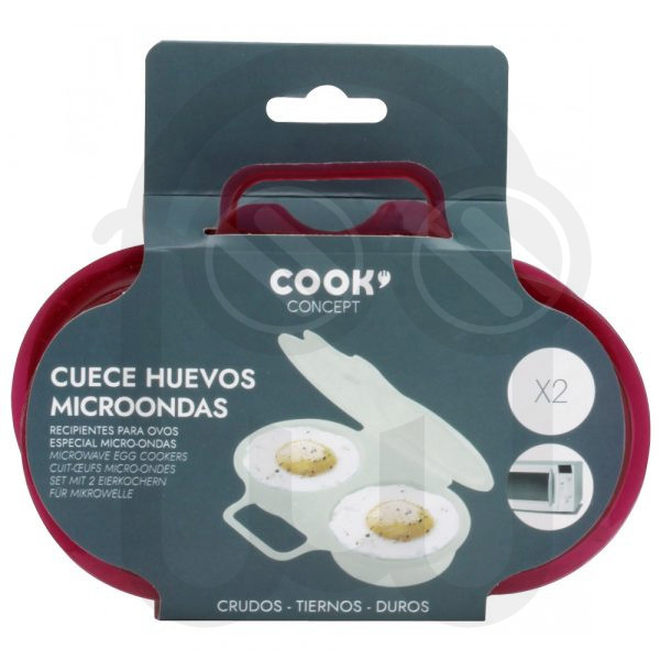 2 CUECE HUEVO DOBLE MICROONDAS