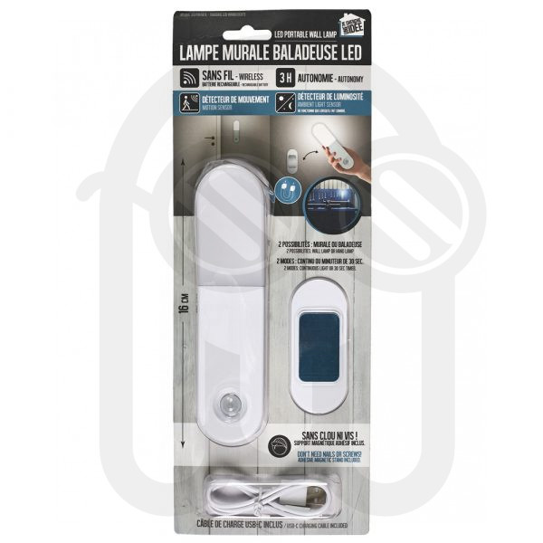 LÁMPARA LED PORTÁTIL PARED