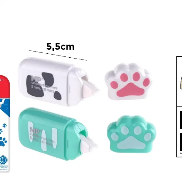 CORRECTOR CINTA DE COLORES 5 mm x 6 m