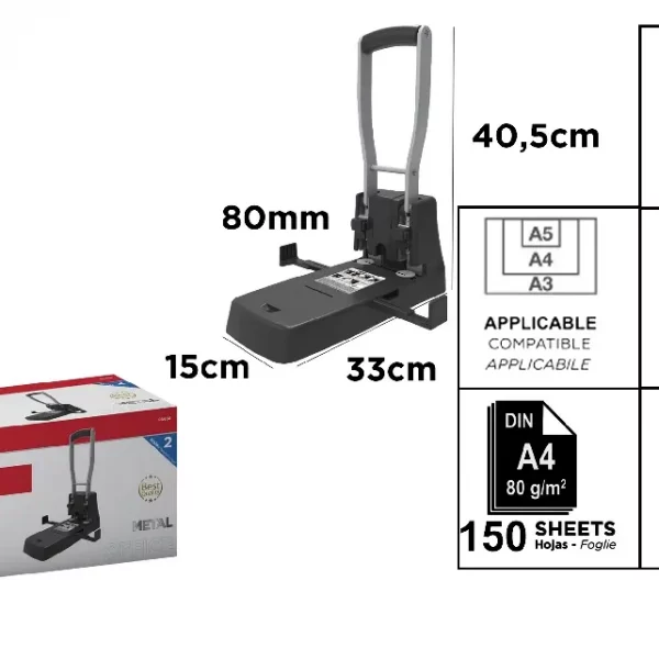 TALADRADOR SEMI INDUSTRIAL DE OFICINA 150 x 333 x