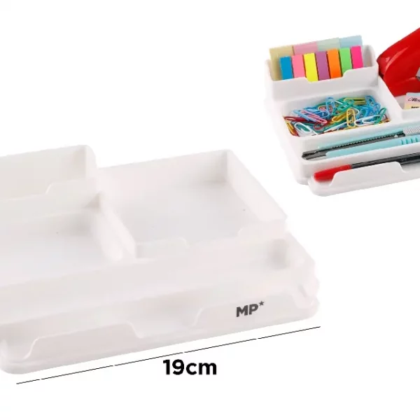 ORGANIZADOR DE ESCRITORIO BLANCOORGANIZADOR DE ESCRITORIO BLANCO