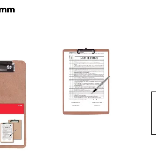 PORTANOTAS DE MADERA CON PINZA A5