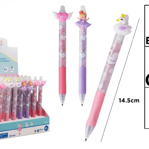 BOLÍGRAFO BORRABLE CON DECORACIÓN