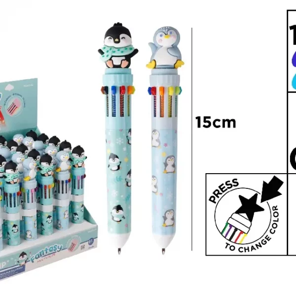 BOLÍGRAFO MULTICOLOR FANTASÍA