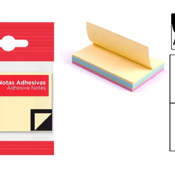 NOTAS ADHESIVAS 50 x 75 mm 100 HOJAS
