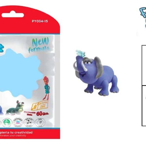 PASTA DE MODELAR 60 g AZUL