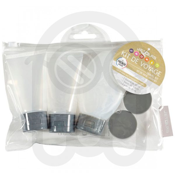 KIT VIAJE 3 FRASCOS Y 2 BOTES